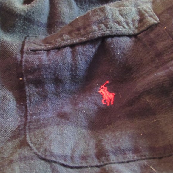 Polo by Ralph Lauren Mens 2-Piece Pajama Set Blackwatch Plaid Size Large EUC - Picture 4 of 9